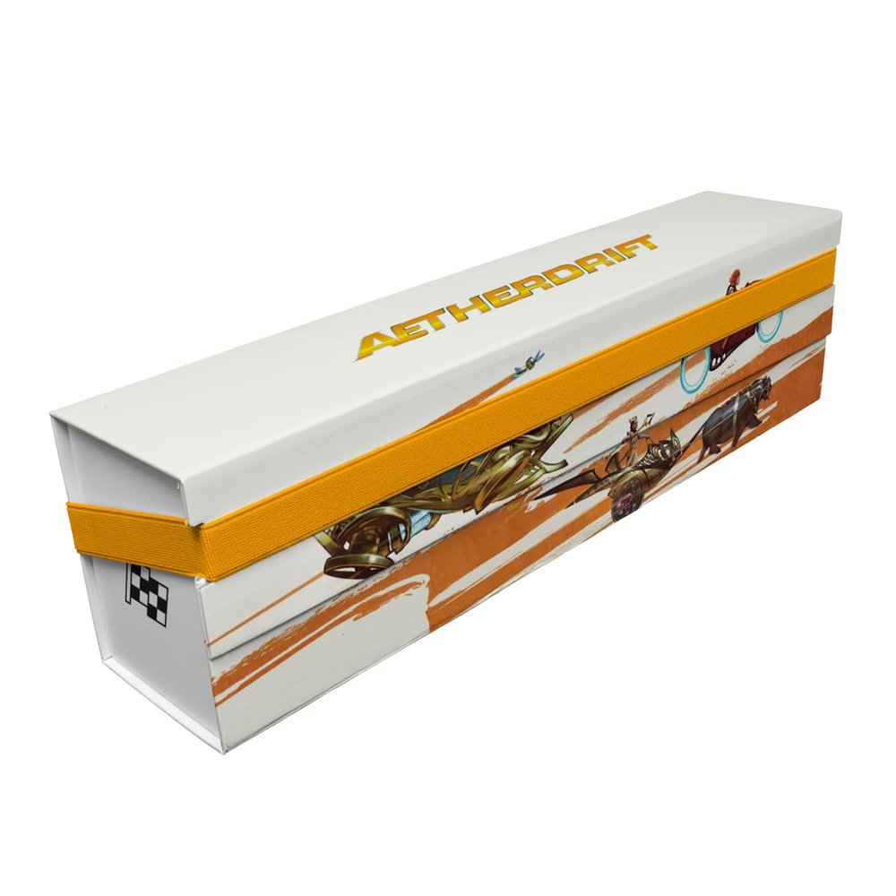 Ultra PRO Aetherdrift Finish Line Key Art 500+ Flat Pack Storage Box for Magic: The Gathering