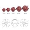 15-Color Bicone Glass Beads, 2/3/4/6/8 mm, Faceted Double-Cone Spacer Beads view 3