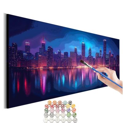 Paint by Numbers for Adults and Children, City Landscape, 100 x 200 cm, M-814