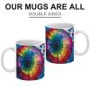 QMNRTK Colorful Umbrella Porcelain Coffee Mug with Handle view 3