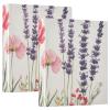 KLL 1.5-Inch 3-Ring Binder with Clipboard, 1/2 Pack, Aesthetic Floral Binder, 200 Sheets view 1