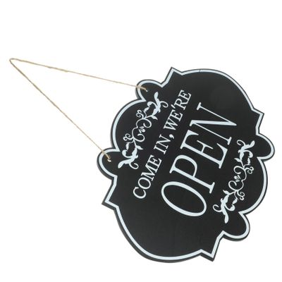 Double-Sided Open/Closed Door Sign for Businesses