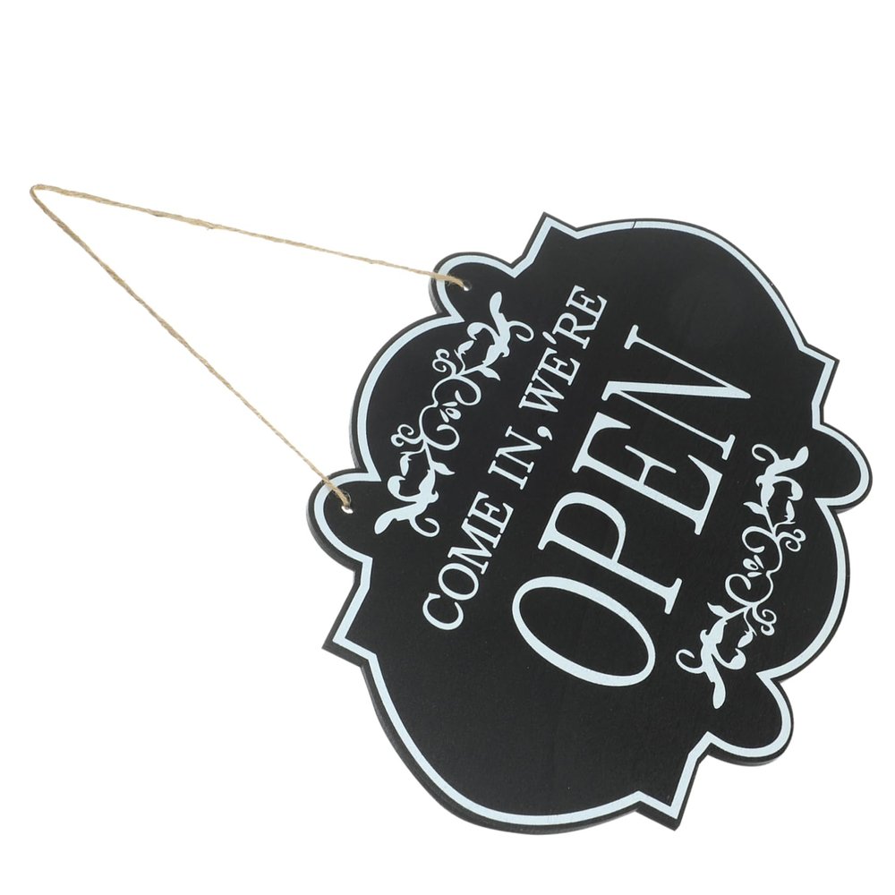 Double-Sided Open/Closed Door Sign for Businesses