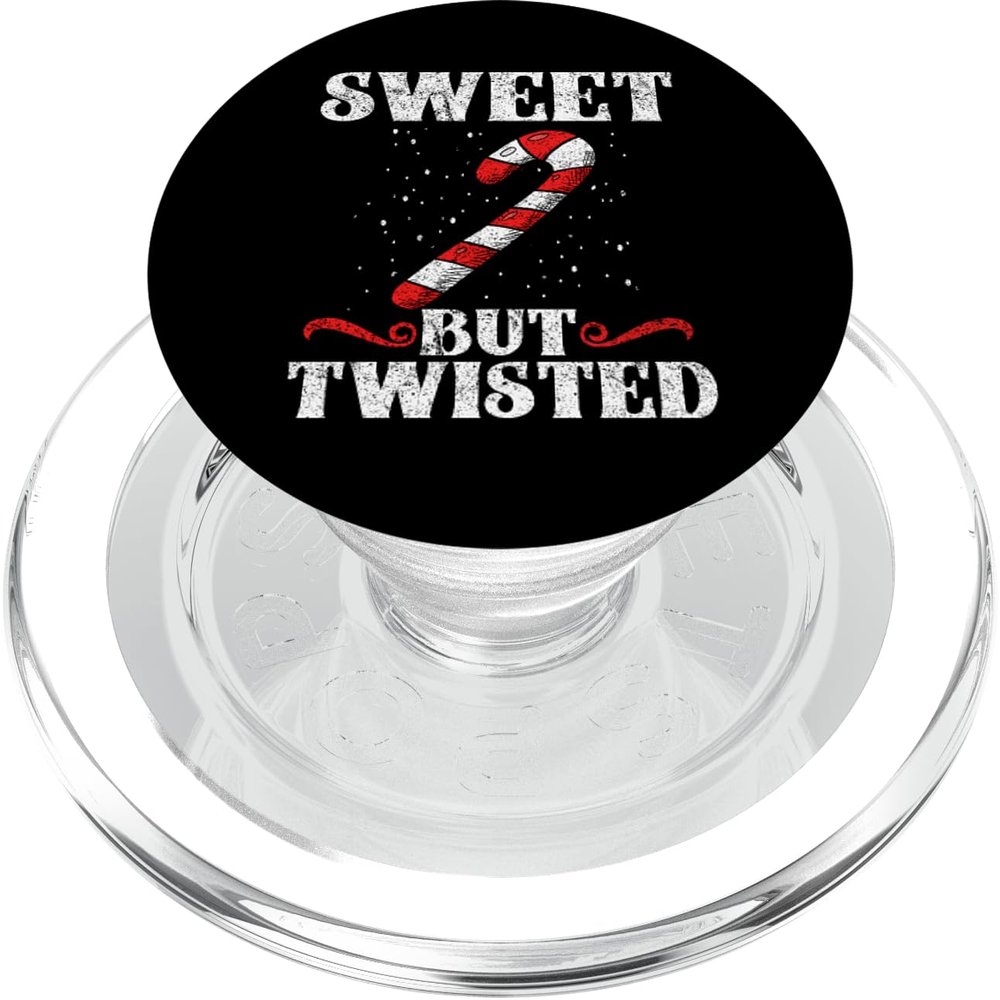 Sweet but Twisted Candy Cane PopGrip for MagSafe