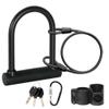 SYJYM Heavy-Duty Anti-Theft Bicycle Lock Set with 16 mm Shackle, 1.8 m Security Cable, Keys and Holder, Black Steel Cable for Bicycles and Motorcycles view 1