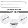 SUNNYCLUE 2-Pack 30-Inch 2 mm Silver-Tone Stainless Steel Box Chains view 2