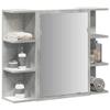 Xichuzi Bathroom Mirror Cabinet Concrete Gray 80 x 20.5 x 64 cm Engineered Wood - 856035 view 1