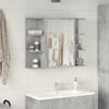 Xichuzi Bathroom Mirror Cabinet Concrete Gray 80 x 20.5 x 64 cm Engineered Wood - 856035 view 3