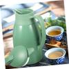 Cabilock Insulated Water Bottle with Handle, 1000 mL, Glass, Silicone and PP, Keeps Water Warm, Sealed for Winter view 2