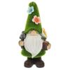 Creative Solar Garden Decoration Christmas Elf, Green Resin view 1