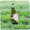 Creative Solar Garden Decoration Christmas Elf, Green Resin view 2