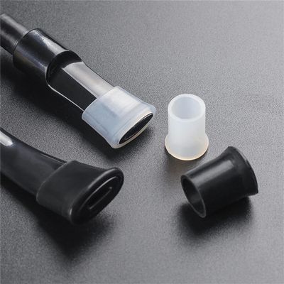 Tingyilan 30-Piece Silicone Pipe Covers, Replacement Mouthpiece Protection, Black, M