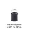 Tingyilan 30-Piece Silicone Pipe Covers, Replacement Mouthpiece Protection, Black, M view 2