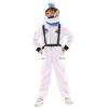 White Astronaut Costume for Kids with Helmet and Jumpsuit view 1
