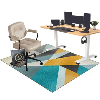 EYKWKB Gaming Chair Mat for Hard Floors and Carpets, Scratch-Resistant Non-Slip Floor Protector, 80 x 160 cm