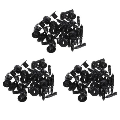 Qupdjxukis 60-Piece 7 mm Hole Plastic Push Rivets for Trim Panel Fastening