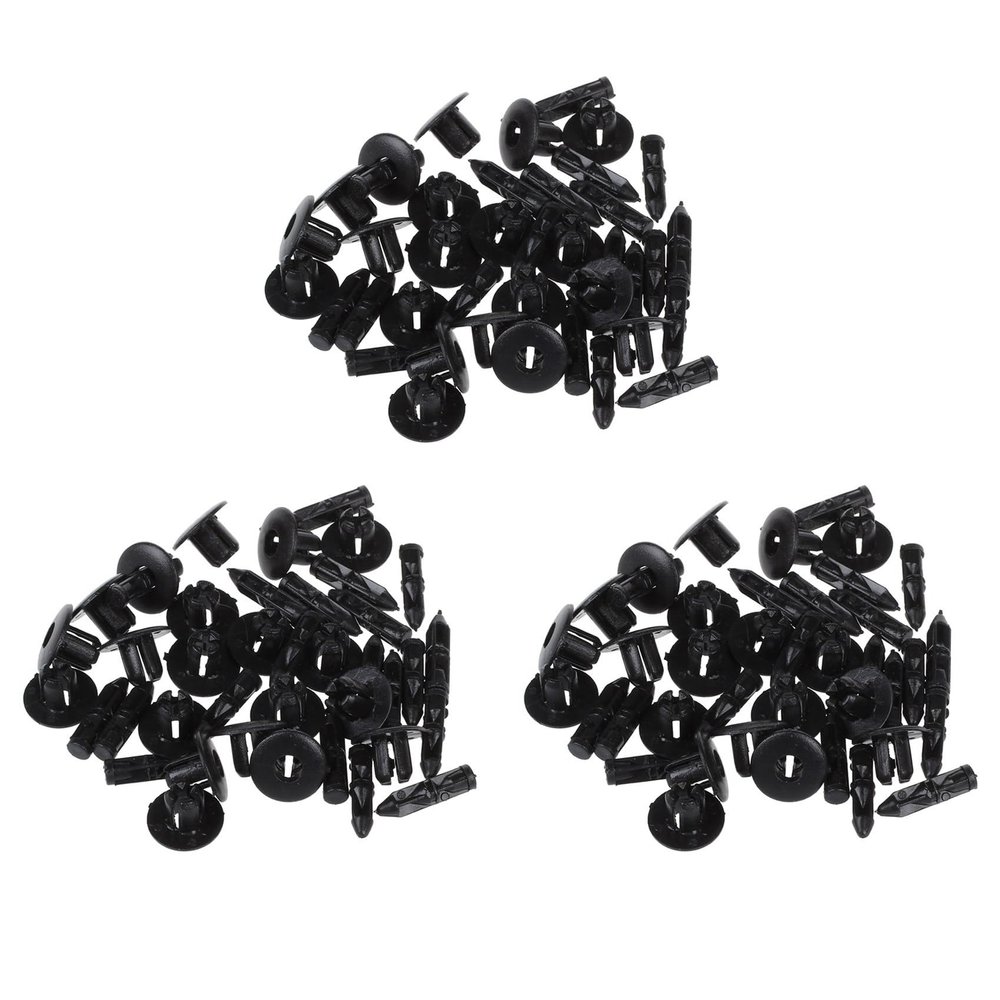 Qupdjxukis 60-Piece 7 mm Hole Plastic Push Rivets for Trim Panel Fastening