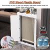 PVC Wood-Plastic Radiator Cover with 2 Doors and Side Vertical Slats, Style D (80 x 60 x) view 4