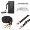 xinyunew Flip Case for Xiaomi Poco F6, Wallet Case with Card Slots and RFID Zipper Pocket, Black view 2