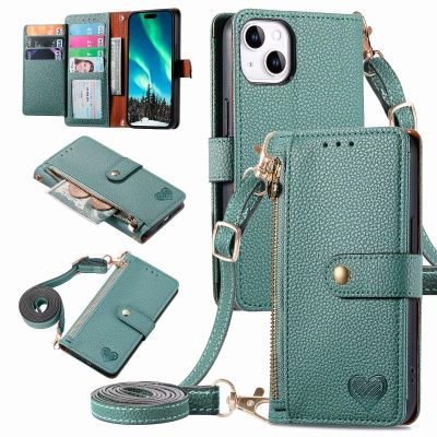xinyunew Flip Wallet Case for Oppo Reno6 5G, Green