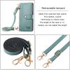 xinyunew Flip Wallet Case for Oppo Reno6 5G, Green view 2