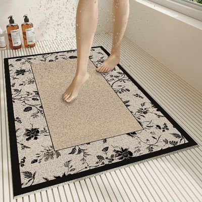 Pevfeciy Non-Slip PVC Bath Mat 80 x 150 cm
