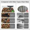 Tkuhknag 140 x 180 cm Office Chair Mat, Gaming Carpet Desk Chair Protector, Non-Slip Floor Protection Mat for Laminate and Hardwood Floors view 4