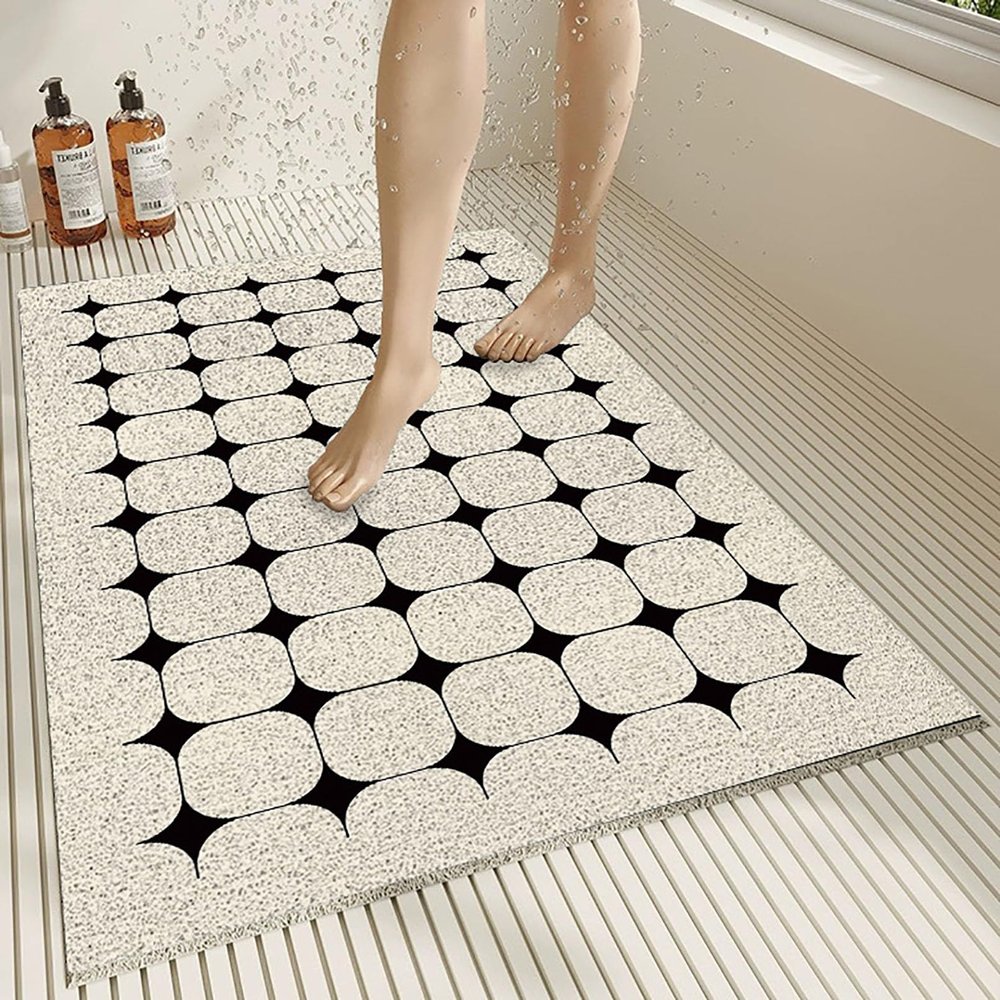 Pevfeciy Non-Slip PVC Shower Mat 40 x 70 cm