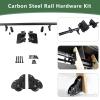 Library Ladder Hardware Kit with Round-Tube Rolling Rail, 1–7.32 m, Braked Floor Wheels view 2
