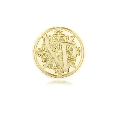 Brass Wax Seal Stamp, Vintage Style, 2.5 cm, Replacement Head, for Decoration and Scrapbooking