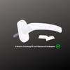 uPVC Window, Basement Window - Triple Glazing - White/White - 700 x 400 mm, DIN Right-Hand view 3