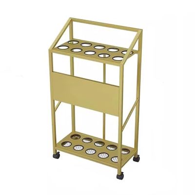 Generic Billiard Cue Stand, Floor Stand, Billiard Stick Holder, Metal Cue Organizer, Gold