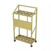 Generic Billiard Cue Stand, Floor Stand, Billiard Stick Holder, Metal Cue Organizer, Gold view 4
