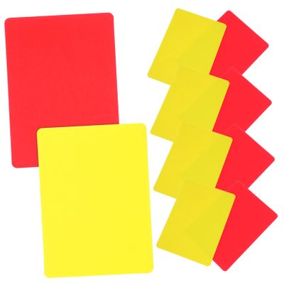 NAMOARLY Soccer Referee Cards, PVC, 10.5 x 7.5 cm