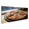 islandburner Canvas Wall Art, Pepperoni Pizza in Sunny Window Light view 1