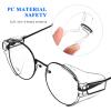 NULYLU PC Safety Glasses Side Shields, 2-Pair Set, Clear Protective Shields view 2
