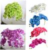 Alipis Artificial Orchid for Weddings, 8 Flowers, White, Flexible view 3