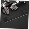 L-Shaped Stainless Steel Door Bolt Protection Plate, 1 Set, Black view 4