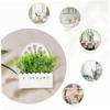 BESPORTBLE Artificial Wall Flower with Fence Planter, Realistic Plastic and Silk Fabric Flower Wall, Low-Maintenance for Office and Living Room view 3