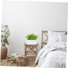 BESPORTBLE Artificial Wall Flower with Fence Planter, Realistic Plastic and Silk Fabric Flower Wall, Low-Maintenance for Office and Living Room view 4