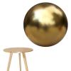 Dmuzsoih Stainless Steel Mirror Ball, Polished Hollow Garden Ornament view 1