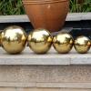 Dmuzsoih Stainless Steel Mirror Ball, Polished Hollow Garden Ornament view 2