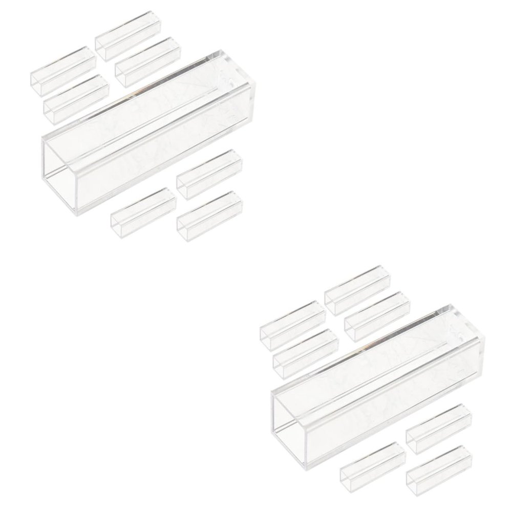 Mobestech 16-Piece Transparent Plastic Cuvette Set for Experiments