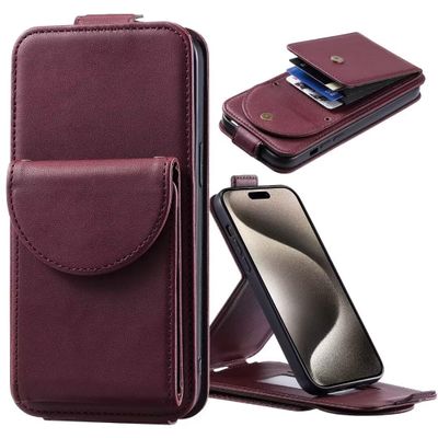 KRjcsfhy Phone Necklace Compatible with Moto Edge 50 Neo 5G, Red PU Leather Flip Wallet Case