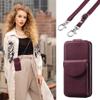 KRjcsfhy Phone Necklace Compatible with Moto Edge 50 Neo 5G, Red PU Leather Flip Wallet Case view 3