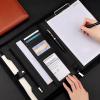 Business Portfolio Organizer with Handle, Executive A4 Document Folder with Multiple Pockets, Zippered Padfolio for Conferences, Black, 24.9 x 34.8 x 3.8 cm view 3