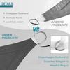 Rectangular Shade Sail with Fastening Ropes for Pond, Patio or Yard, 5.5 x 5.5 m, Light Gray view 4