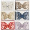 NMZXSTKN 50 Red Butterfly Laser-Cut Wedding Invitation Covers view 2