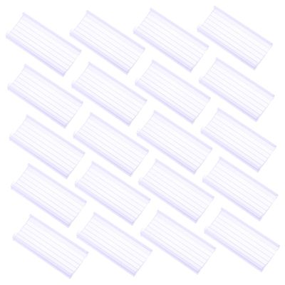 LALAFINA PVC Label Holders, Clear Price Tag Stands for Retail Shelves, Sturdy, 20-Pack