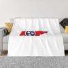 Tennessee Map Print Fleece Blanket, Ultra-Soft, Lightweight and Warm view 1